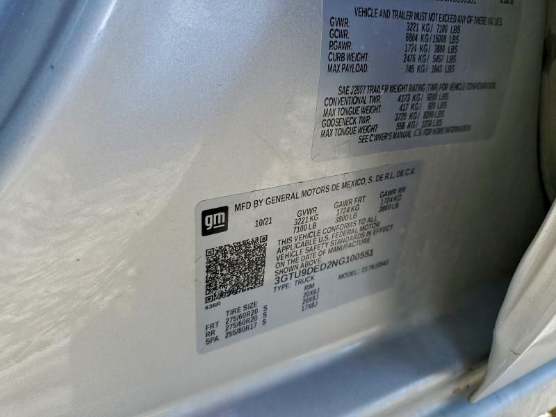 2022 GMC Sierra Limited K1500 slt