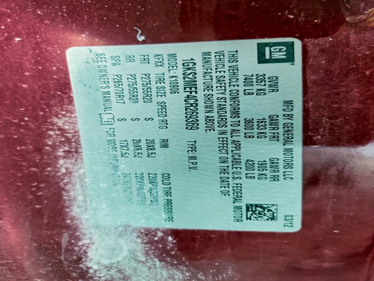 2012 GMC Yukon xl Denali