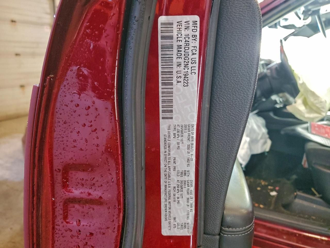 2022 Dodge Durango gt