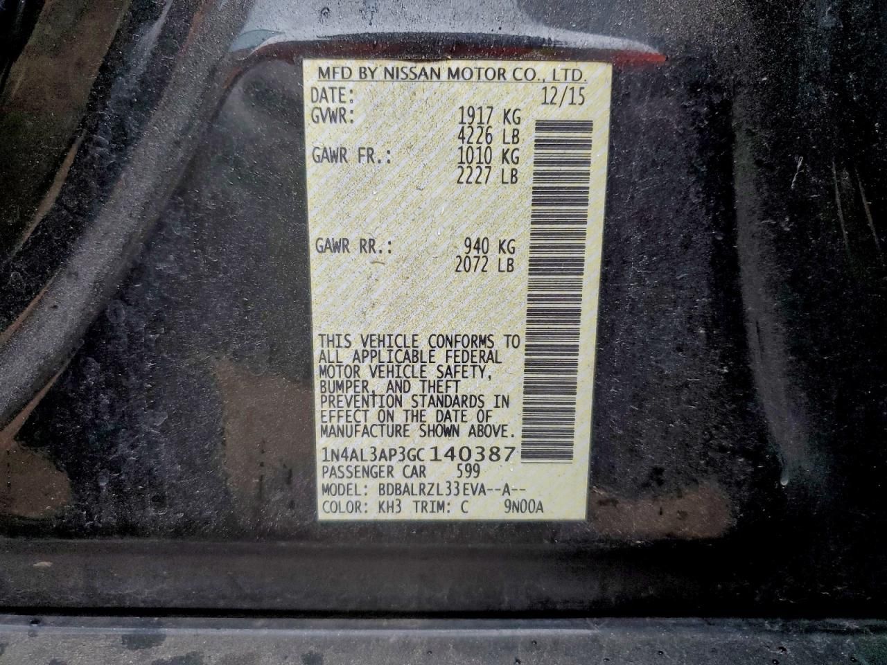 2016 Nissan Altima 2.5