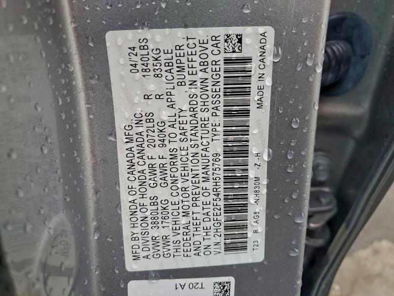 2024 Honda Civic Sport