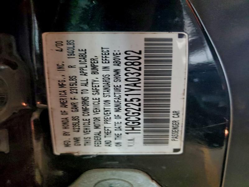 2000 Honda Accord ex