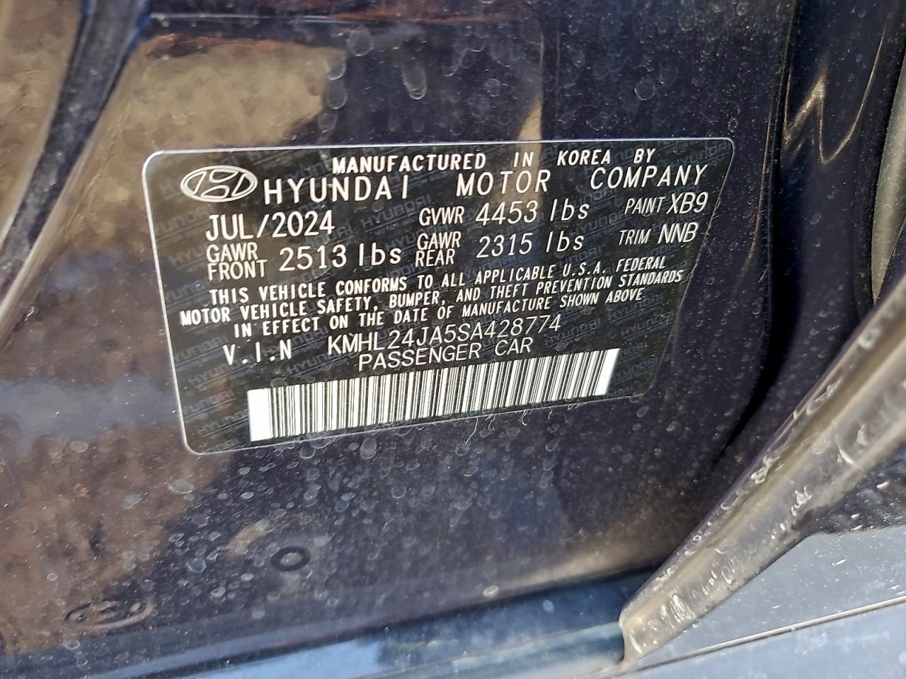 2025 Hyundai Sonata se