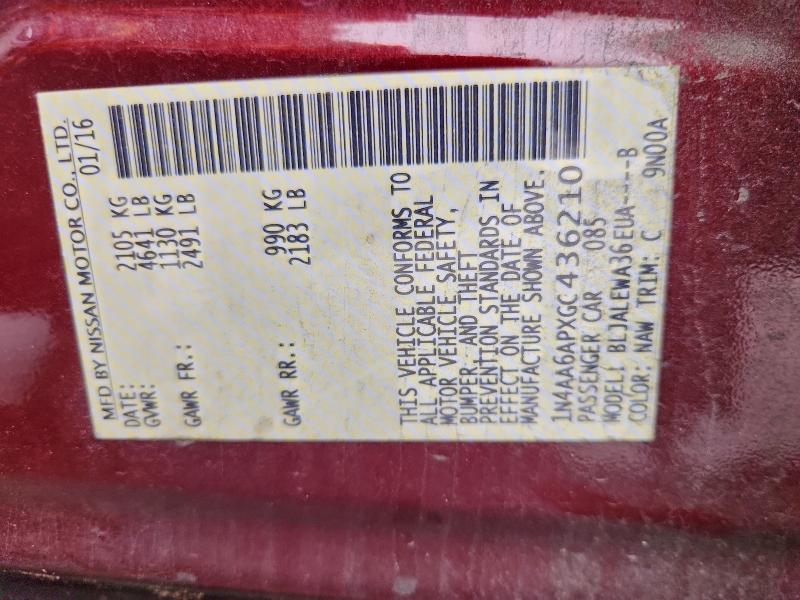 2016 Nissan Maxima 3.5s