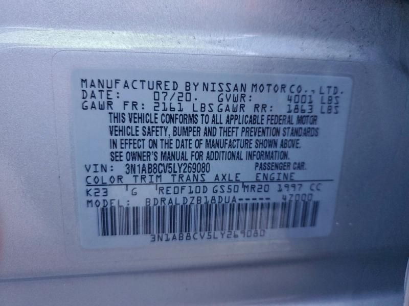 2020 Nissan Sentra sv