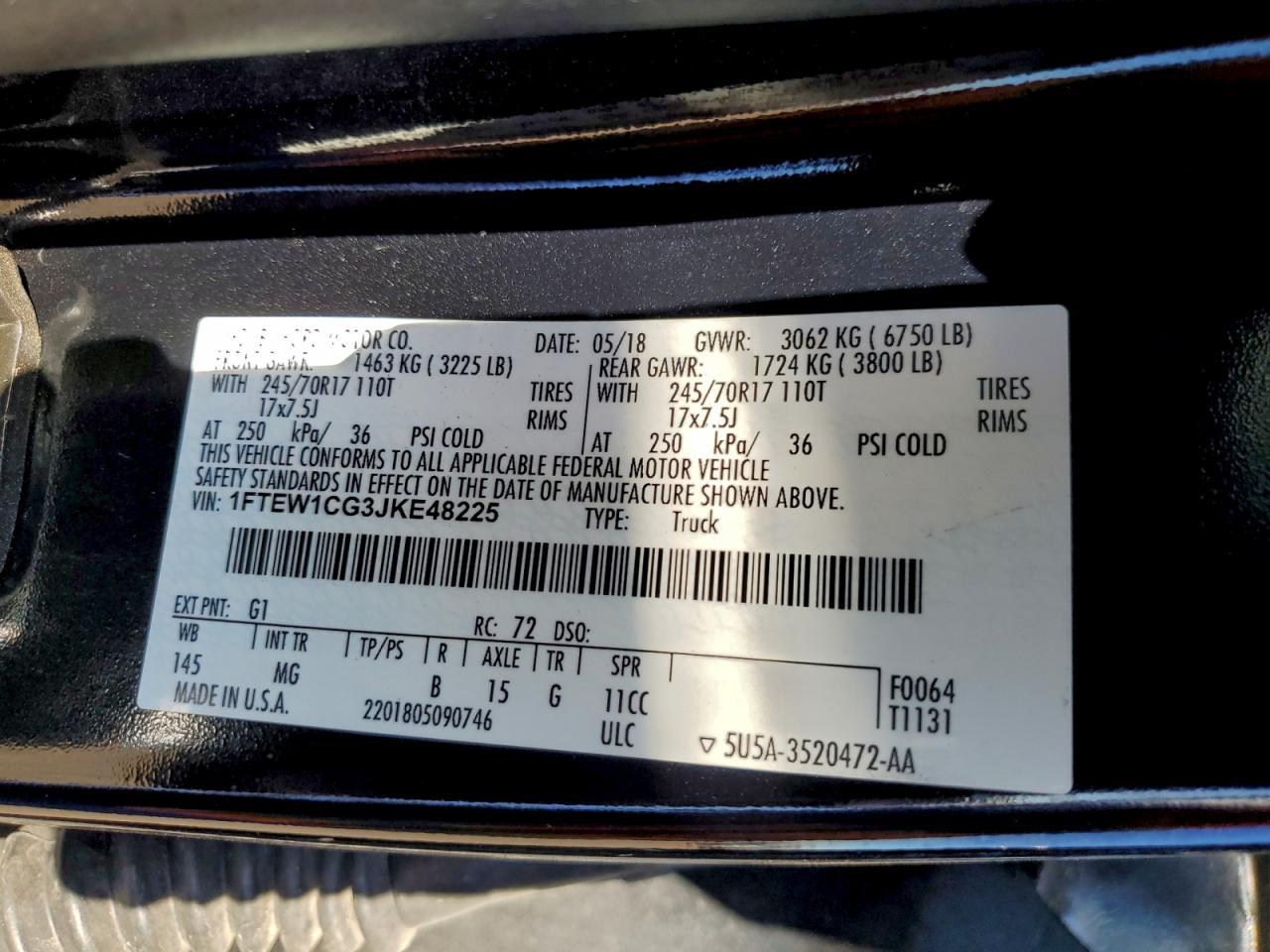 2018 Ford F150 Supercrew