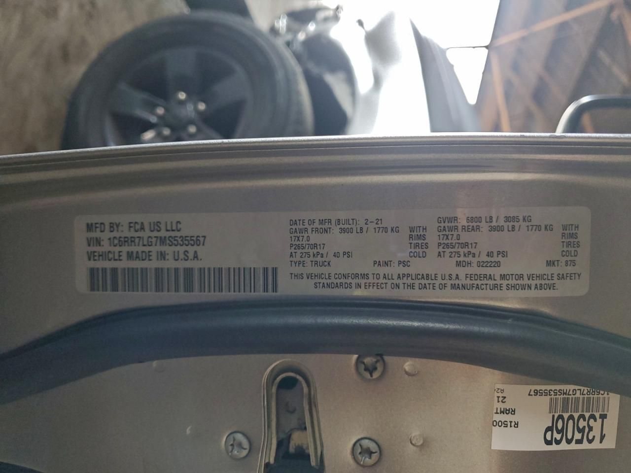 2021 Dodge Ram 1500 Classic slt