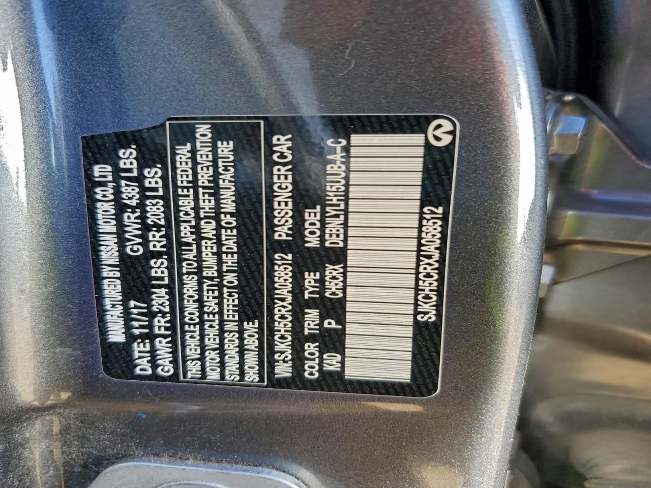 2018 Infiniti Qx30 Base