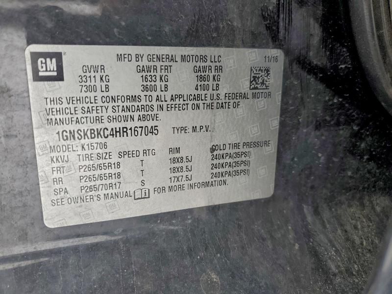 2017 Chevrolet Tahoe K1500 lt