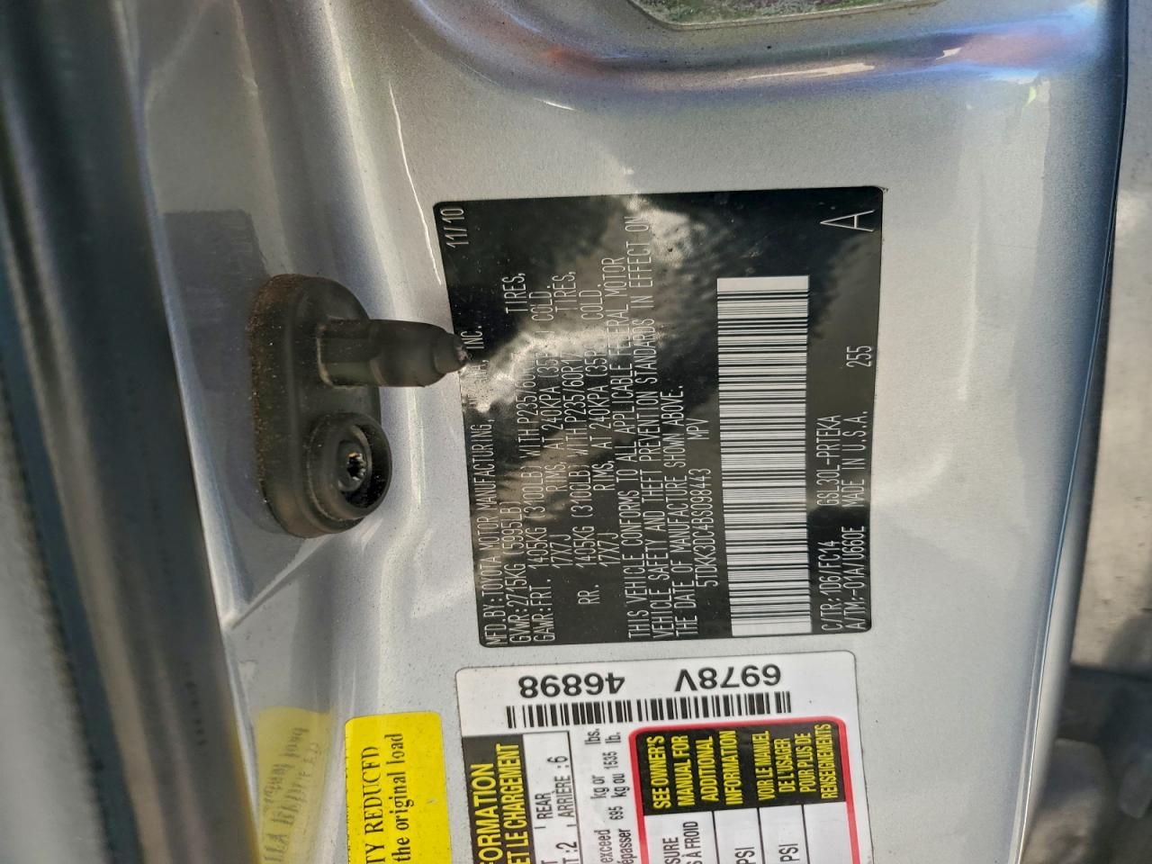 2011 Toyota Sienna le