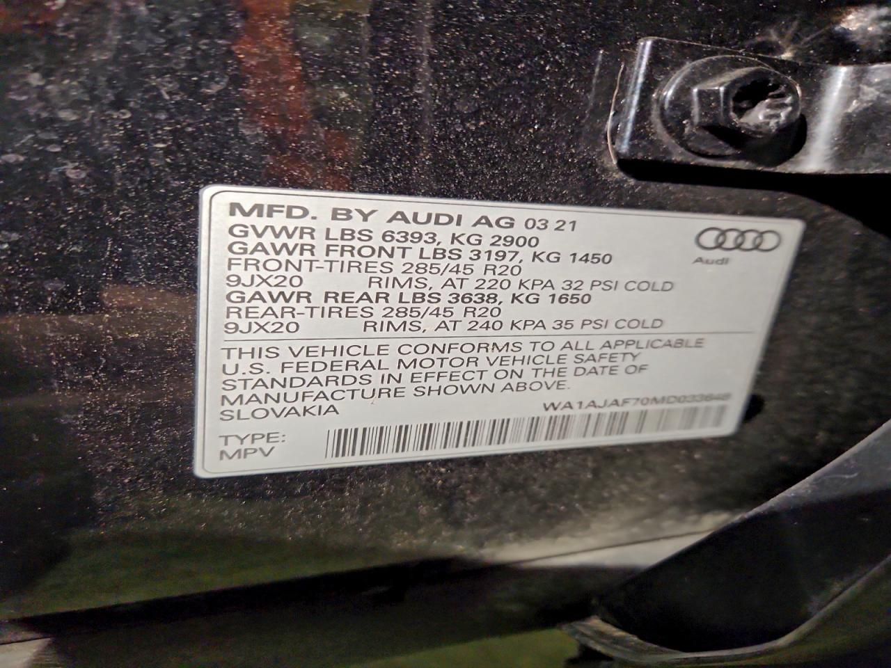 2021 Audi Q7 Premium