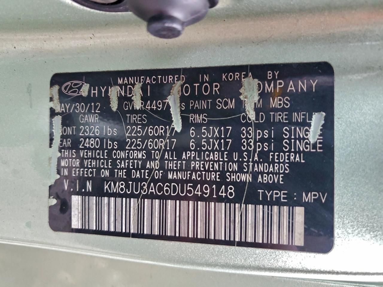 2013 Hyundai Tucson gls