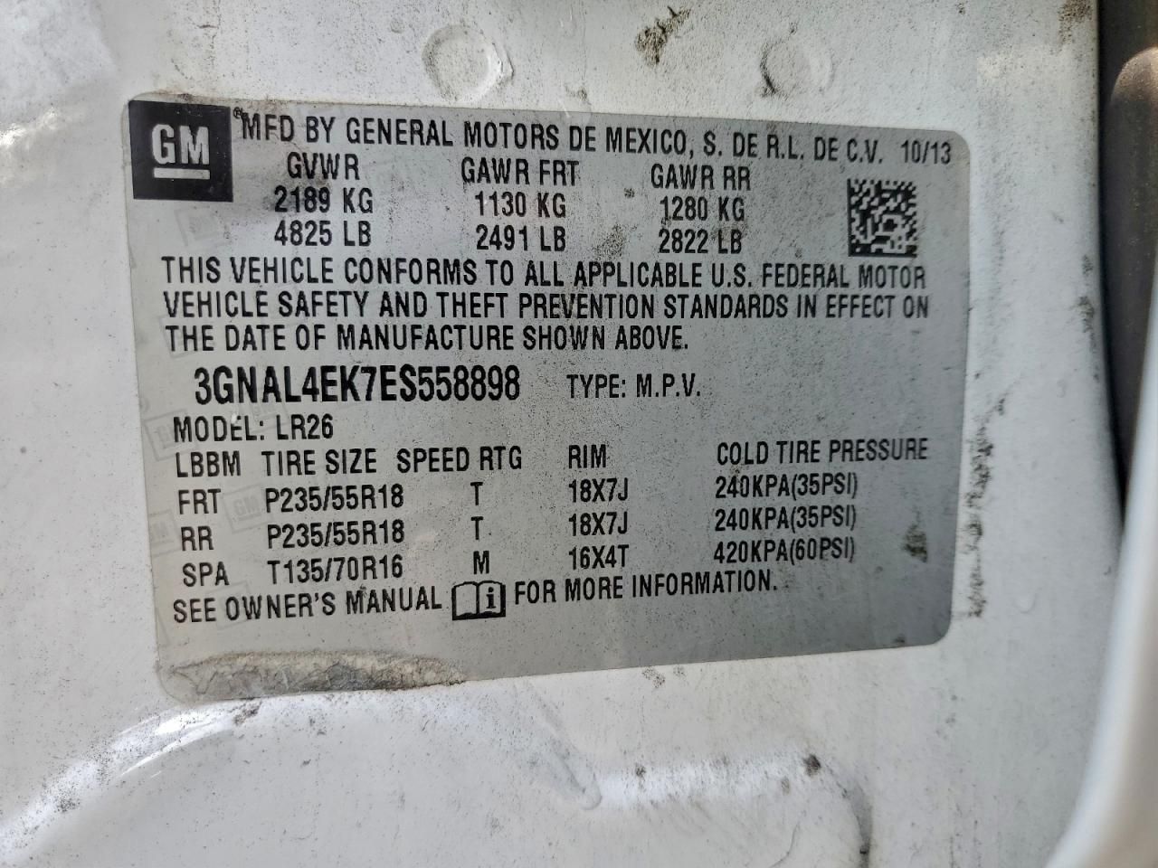 2014 Chevrolet Captiva ltz