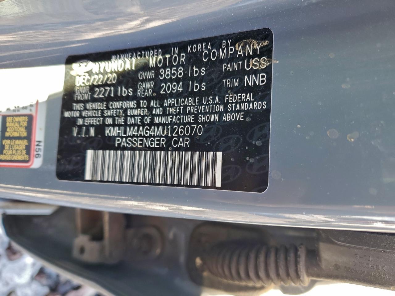 2021 Hyundai Elantra sel