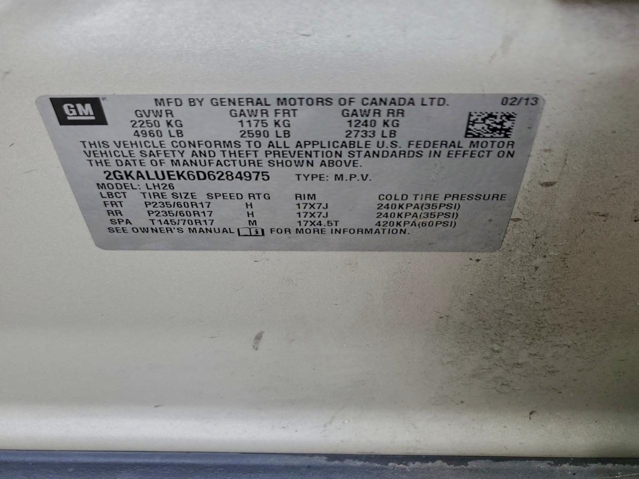 2013 GMC Terrain slt