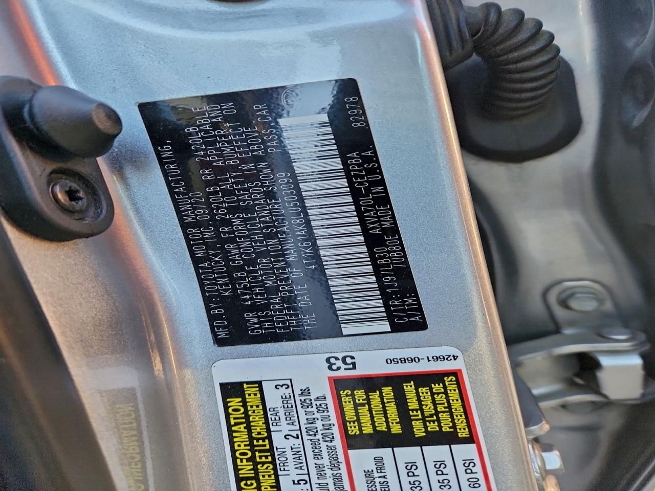 2020 Toyota Camry xse