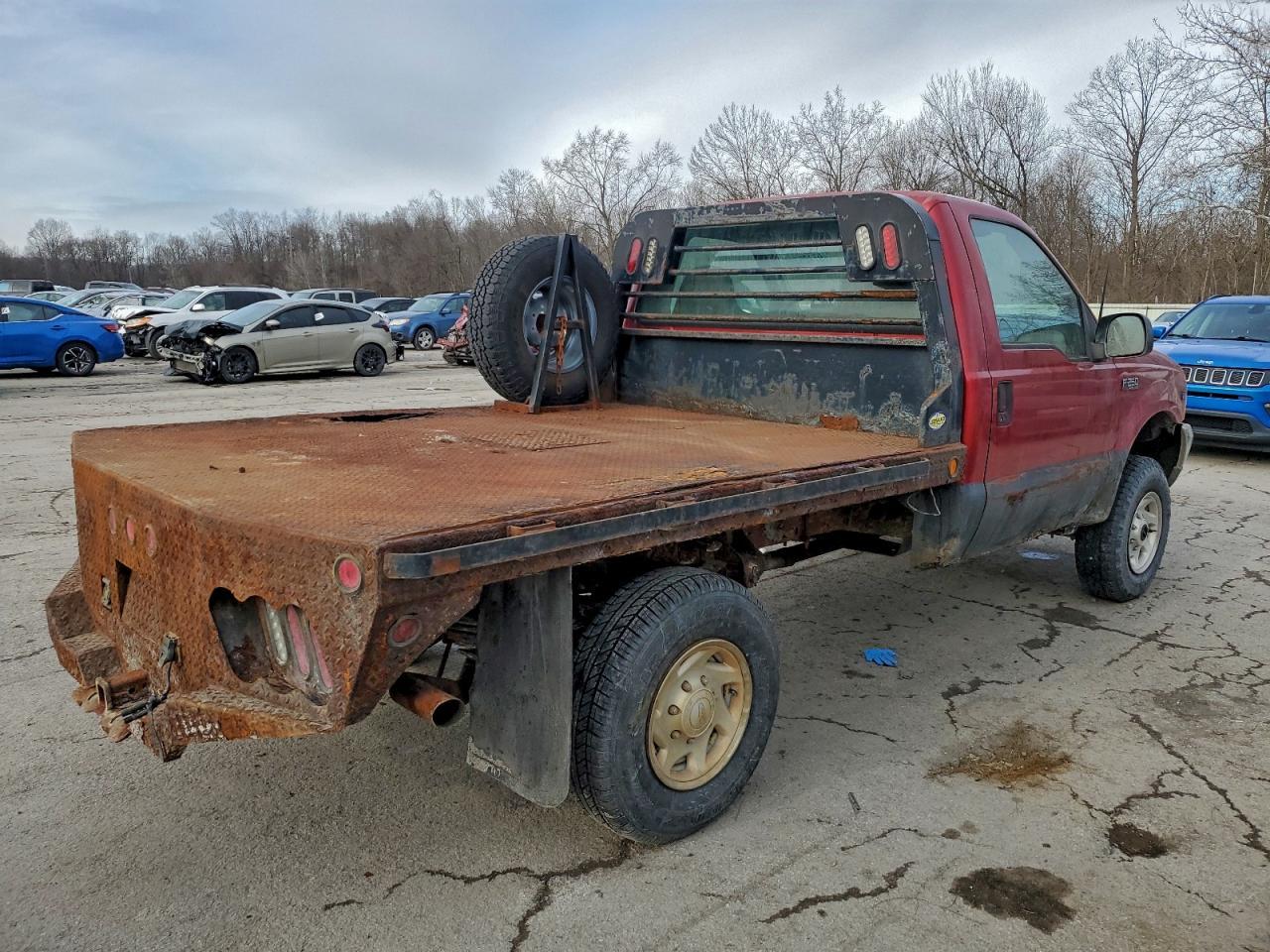 2001 Ford F250 Flatbed Truck