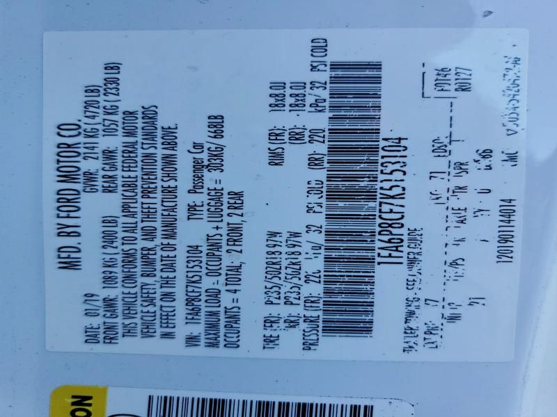 2019 Ford Mustang gt