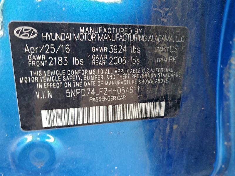 2017 Hyundai Elantra se