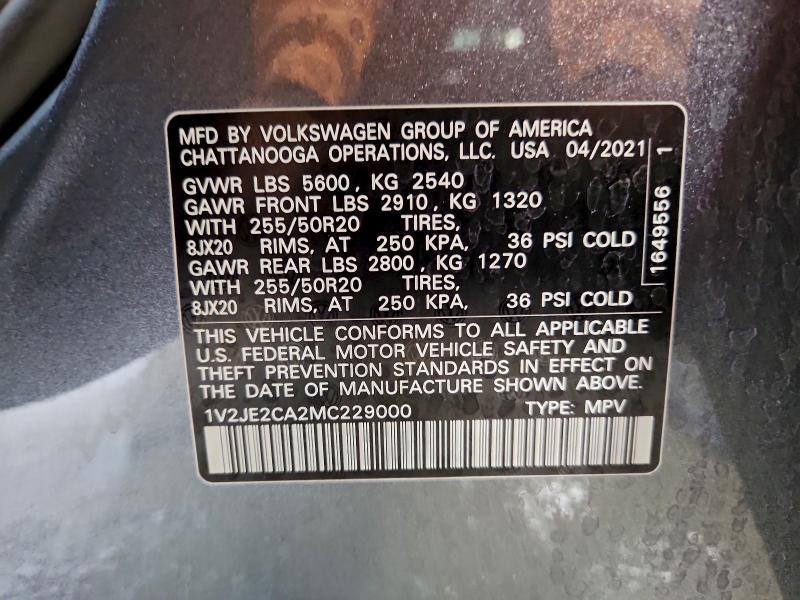 2021 Volkswagen Atlas Cross Sport se