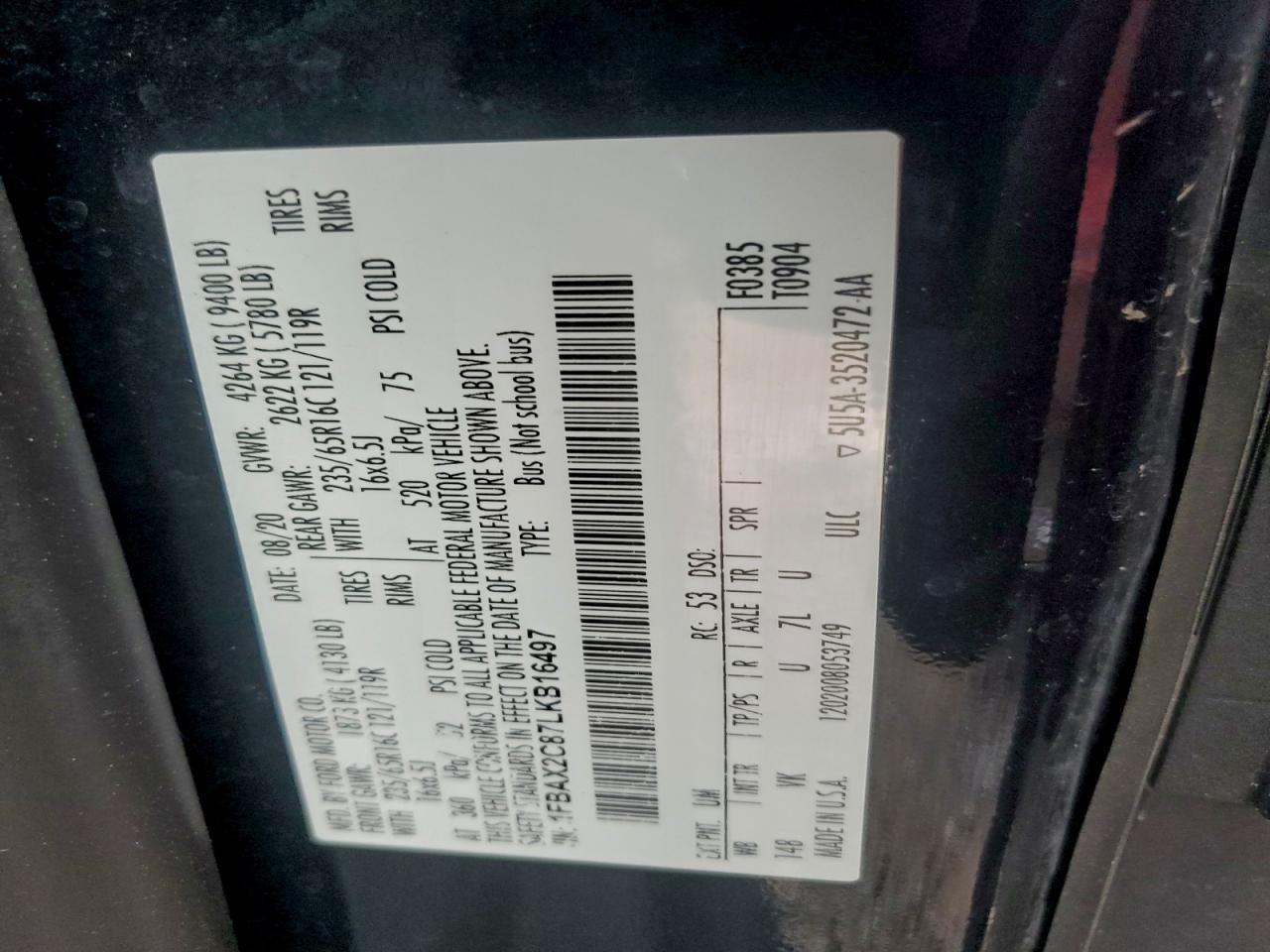2020 Ford Transit T-350