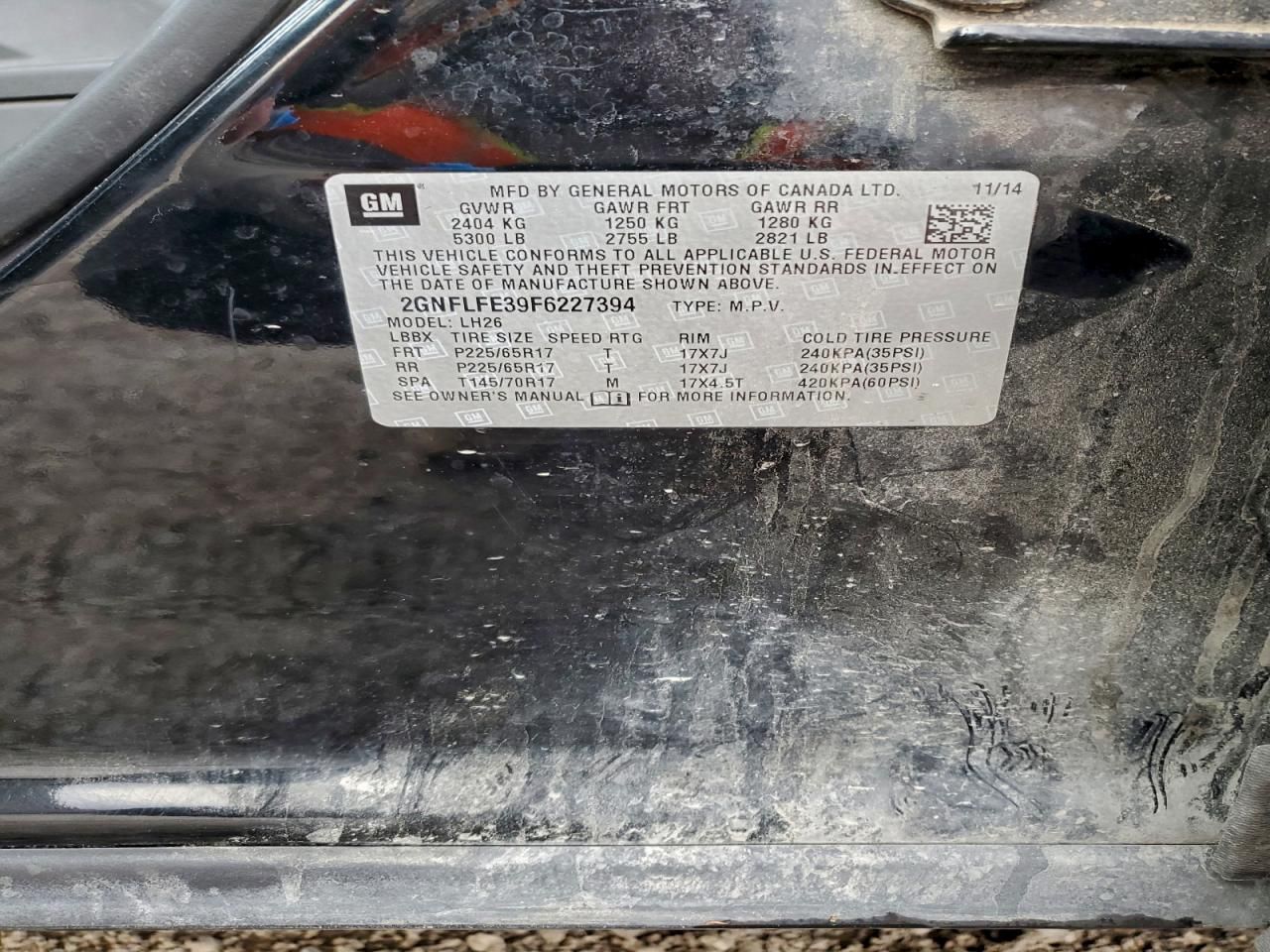 2015 Chevrolet Equinox lt