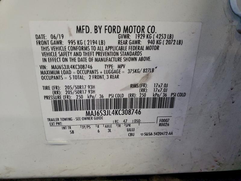 2019 Ford Ecosport ses