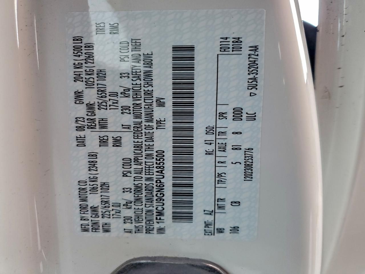 2023 Ford Escape Active