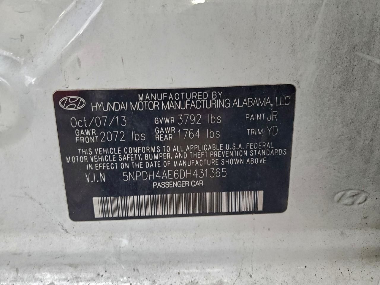 2013 Hyundai Elantra gls