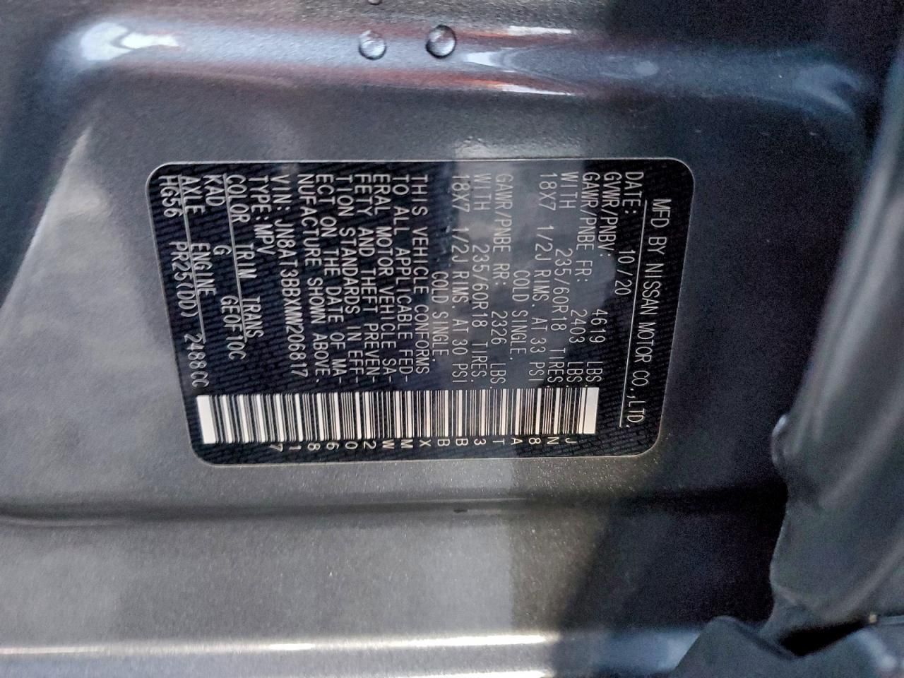 2021 Nissan Rogue sv