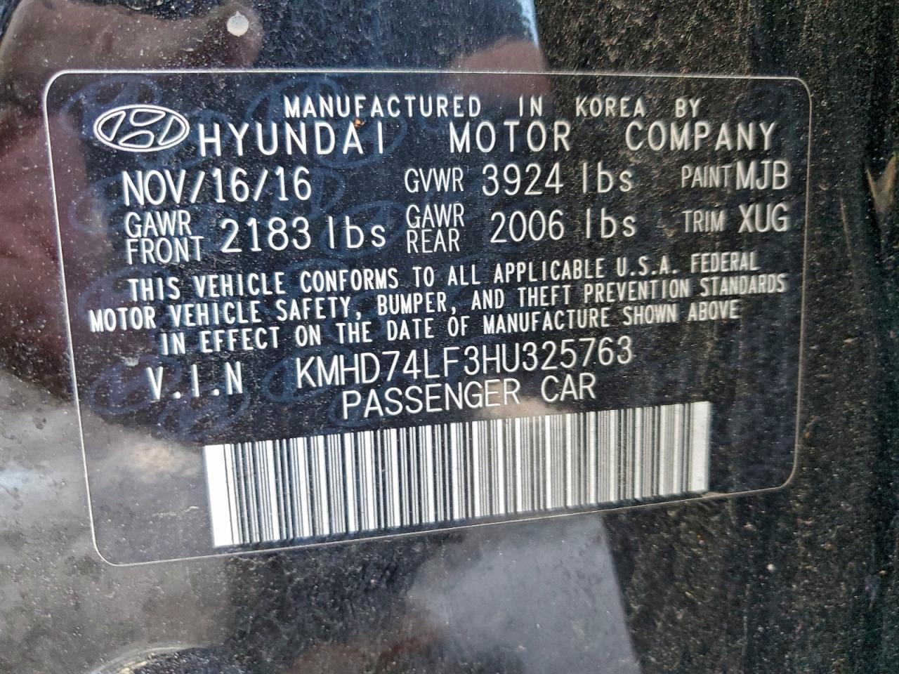 2017 Hyundai Elantra se