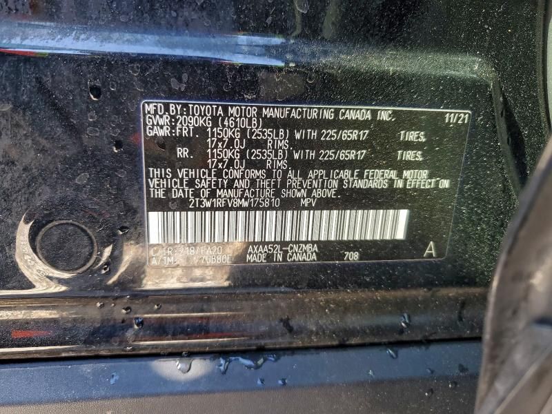 2021 Toyota Rav4 xle