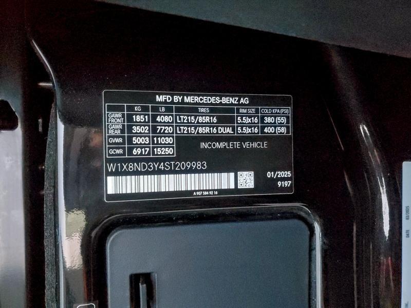 2025 Mercedes-Benz Sprinter 3500