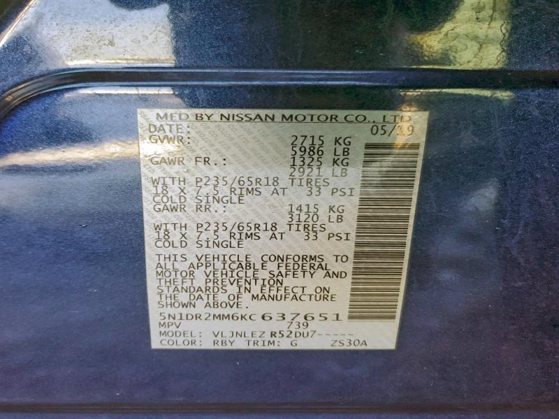 2019 Nissan Pathfinder s