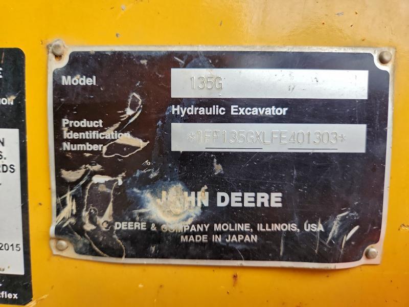 2015 John Deere 135G Excavator