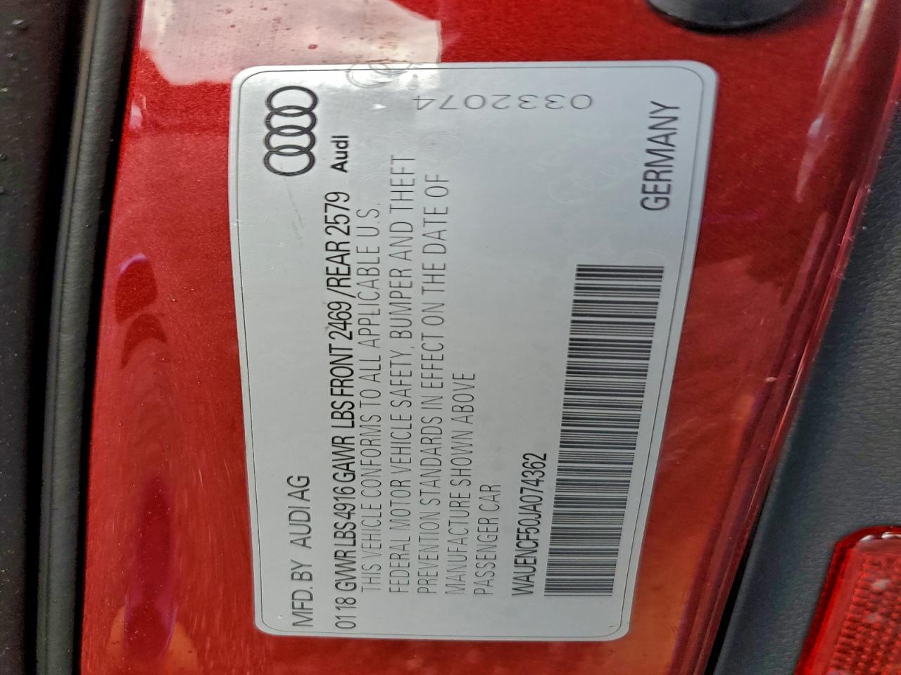 2018 Audi A5 Premium Plus S-line