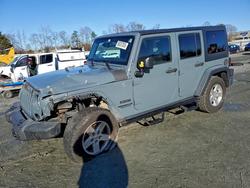 Jeep salvage cars for sale: 2015 Jeep Wrangler Unlimited Sport