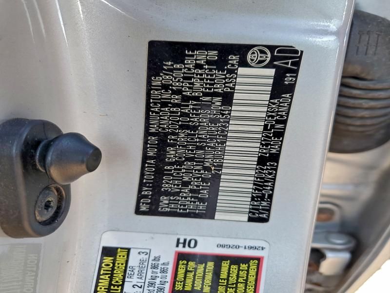 2015 Toyota Corolla l