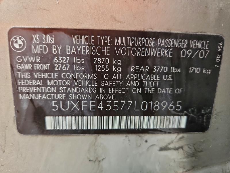 2007 BMW X5 3.0i