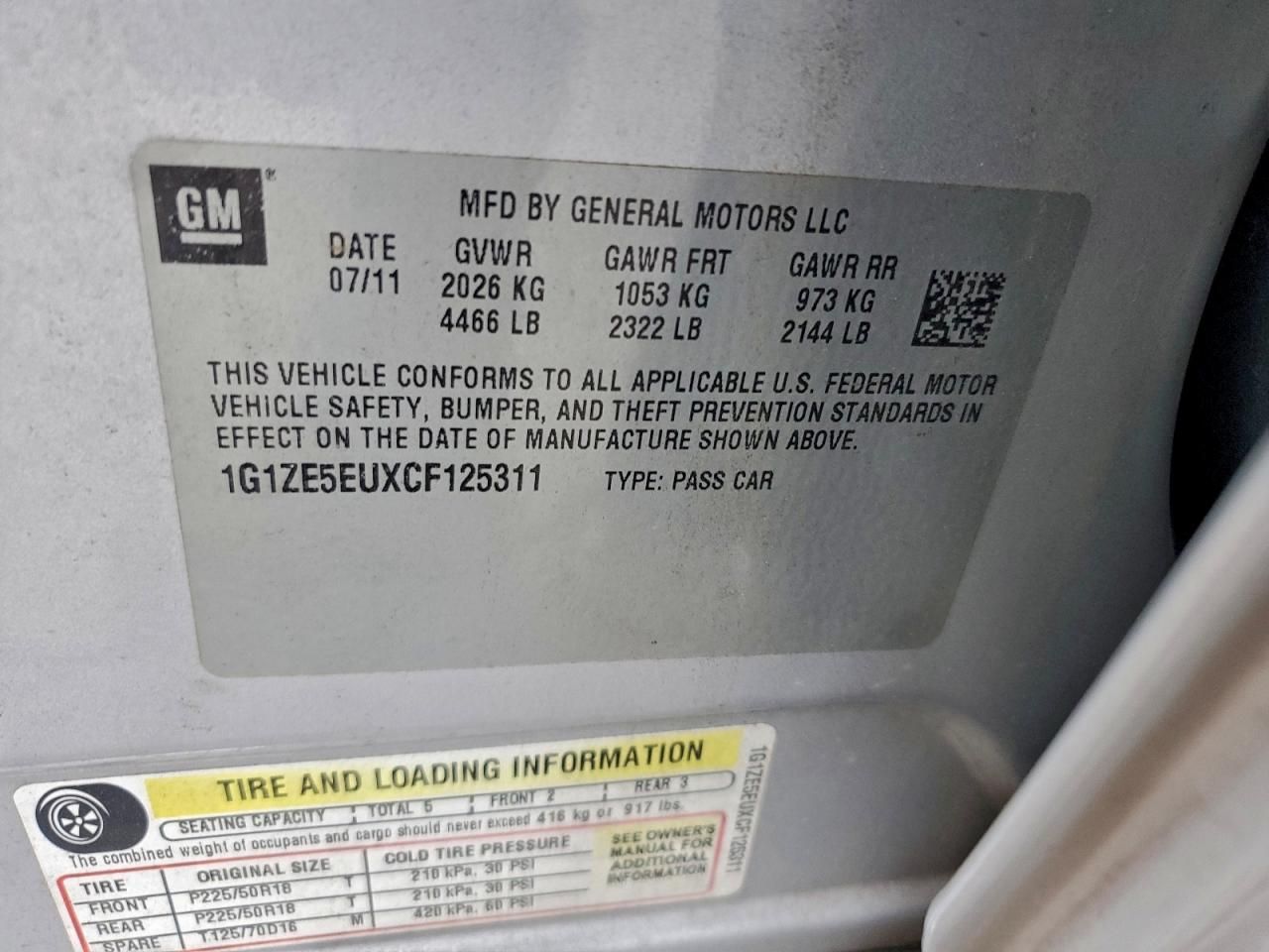 2012 Chevrolet Malibu ltz