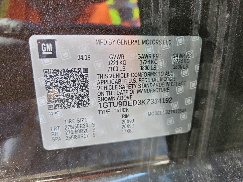 2019 GMC Sierra K1500 slt