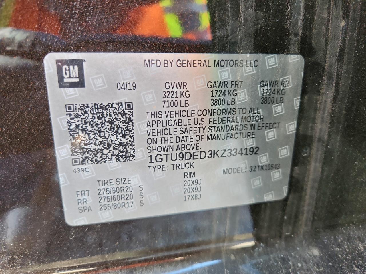 2019 GMC Sierra K1500 slt