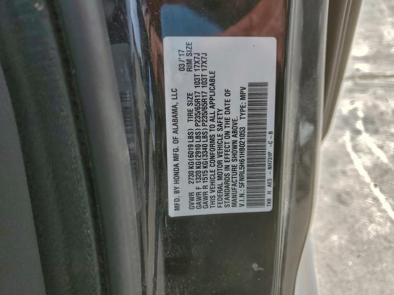 2017 Honda Odyssey exl