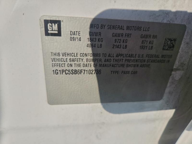 2015 Chevrolet Cruze lt