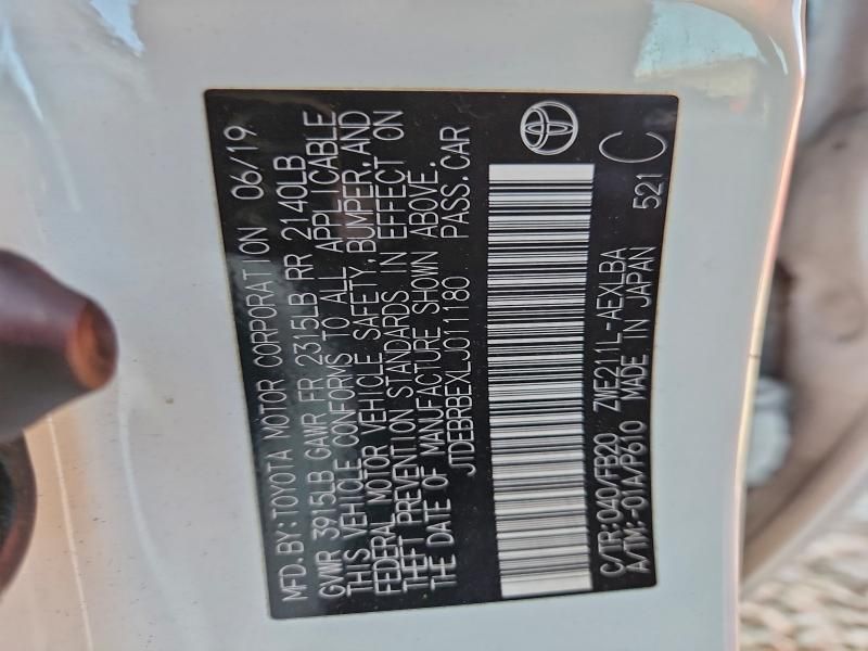 2020 Toyota Corolla le