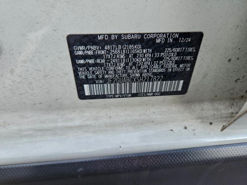2025 Subaru Crosstrek