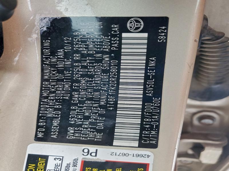 2012 Toyota Camry Base