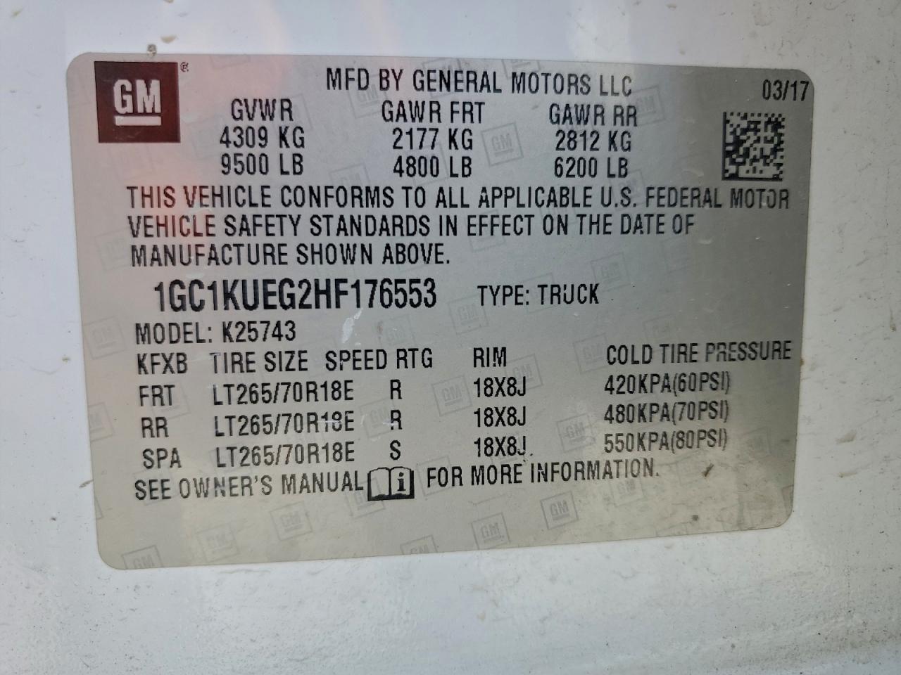 2017 Chevrolet Silverado K2500 Heavy Duty