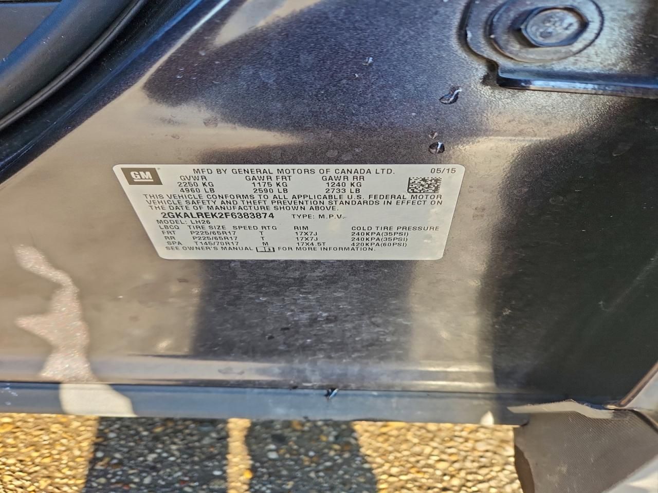 2015 GMC Terrain sle