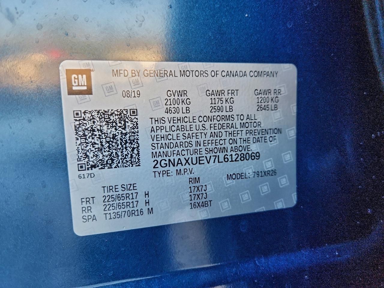 2020 Chevrolet Equinox lt